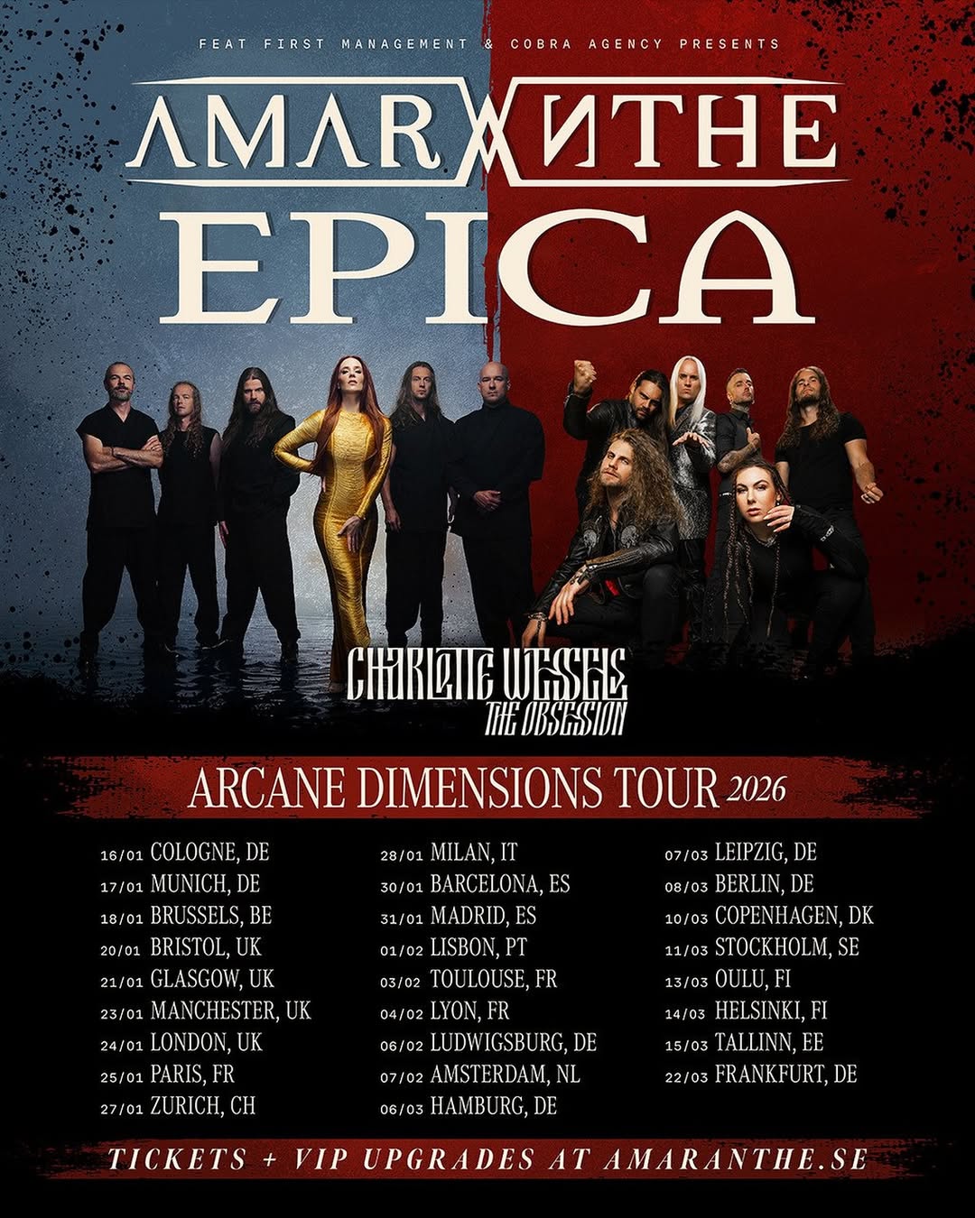 Charlotte Wessels Arcane Dimensions Tour Poster 2026–2027
